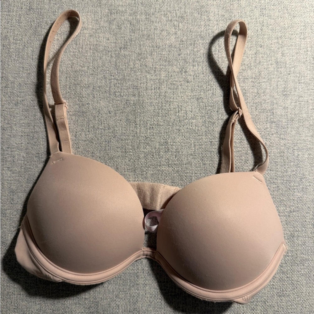 PINK Victoria's Secret Nude Mega Push Up Bra